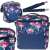 Thermal Bag for Lunch, Beach, Picnic 11L Navy Blue with Flowers 99678071