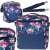 Thermal Bag for Lunch, Beach, Picnic 11L Navy Blue with Flowers 99678071