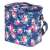 Thermal Bag for Lunch, Beach, Picnic 11L Navy Blue with Flowers 99678071