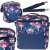 Thermal Bag for Lunch, Beach, Picnic 11L Navy Blue with Flowers 99678071