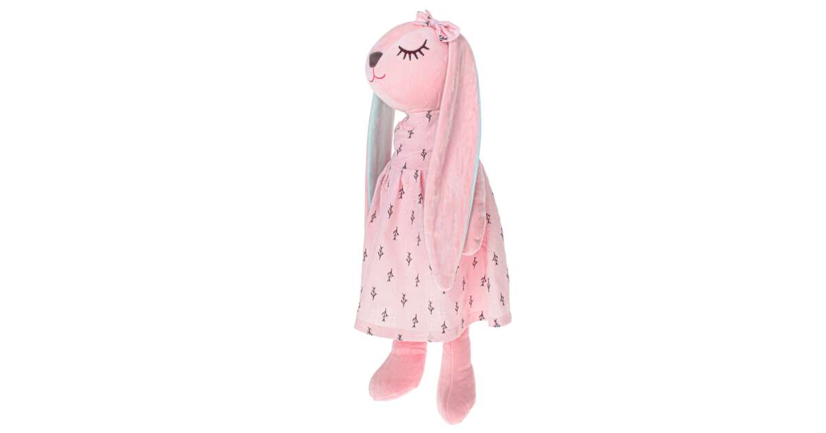 Ikonka Art.KX5222 Plush rabbit mascot pink 52cm buy online