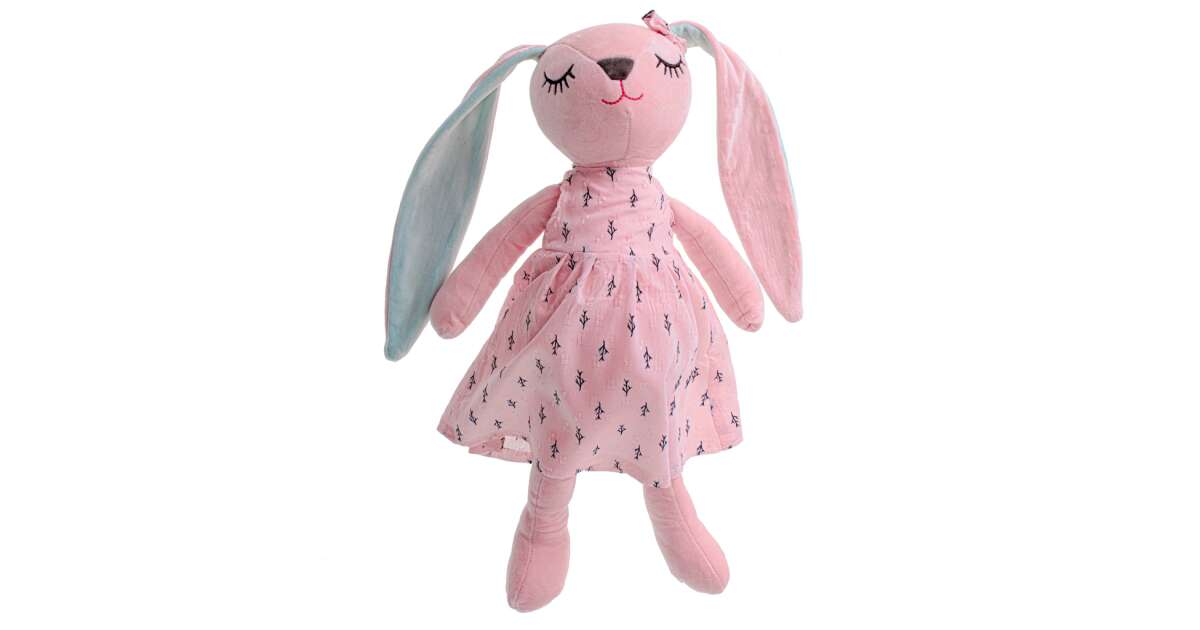 Ikonka Art.KX5222 Plush rabbit mascot pink 52cm buy online