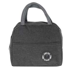 Grey insulated lunch bag with panda logo - Lunch Bag