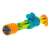 Yellow and blue water gun with 6 barrels, perfect for summer fun