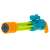 Yellow and blue water gun with 6 barrels, perfect for summer fun