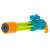 Yellow and blue water gun with 6 barrels, perfect for summer fun