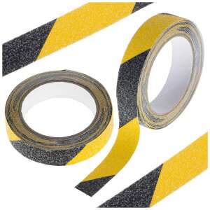 Anti-Rutsch-Schutzband 2,5cmx5m schwarz/gelb 77953654 Straßenmarkierung