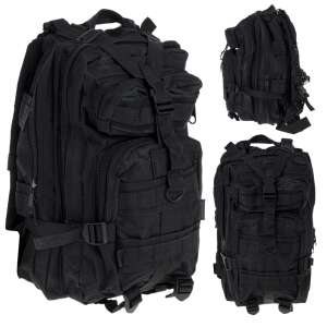 Militärischer taktischer Rucksack, Farbe SCHWARZ, Fassungsvermögen 25l