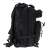 Black tactical military backpack with multiple pockets and straps, 25L capacity