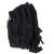 Black tactical military backpack with multiple pockets and straps, 25L capacity