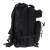 Black tactical military backpack, 25L, side view