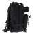 Black tactical military backpack, 25L, side view