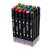 24 pack of dual tip alcohol markers with a clear plastic stand