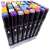 48 piece set of alcohol based twin tip markers with a carrying case and stand