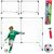 Ikonka 2in1 Fußballtor Set mit spielendem Kind, Ball, Pumpe und Karton