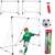 Fußballtor-Set mit einem Kind, das Fußball spielt, 2 in 1, 185x120x70cm