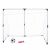 Ikonka large football goal with net, ball and pump
