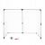 Ikonka football goal 2in1 143x110x70cm - White 66830074