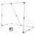 Ikonka football goal with net and ball