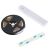 USB Battery Powered Motion Sensor LED Strip 2m Warm White, LED strip roll, motion sensor, and adhesive tape