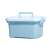 Blue plastic toolbox for the 48 piece kids tool set