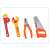 Toy wrench, pliers and saw from the 48 piece kids tool set