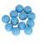 Set of 12 blue foam bullets for Ikonka Céllövészet toy gun