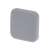 Grauer selbstklebender Silikon-Türstopper, 4x4cm
