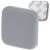 Grauer selbstklebender Silikon-Türstopper, 4x4cm