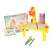 Yellow giraffe projection drawing table with markers and drawing book, kids art toy