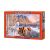 Krabička puzzle Castorland 'Zimné topenie' 500 dielikov zobrazujúca zimnú scénu s koňmi.