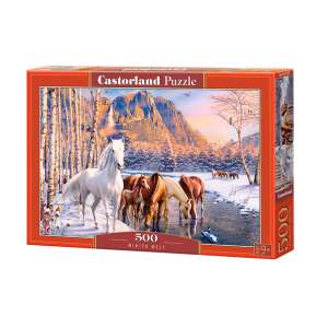 Castorland Puzzle - Lovak téli táj 500db 55384852 Puzzle