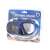 Black and blue diving mask with clear lenses, diving mask packaging
