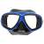 Black and blue diving mask with clear lenses
