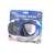 Black and blue diving mask with clear lenses, diving mask packaging