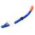 Snorkel, blue and orange, with mouthpiece and clip