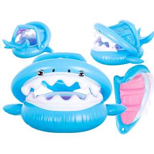 Ikonka Aufblasbares schwimmendes Gummi - Hai #blau 55827419 Baby-Schwimmgummis