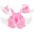 Pink inflatable life jacket with white wings for kids, up to 18kg, KX5538