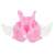 Pink inflatable life jacket with white wings for kids, up to 18kg, KX5538