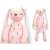 Pink plush bunny with a dress, 35cm, perfect for cuddling