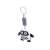 Black and white owl sensory rattle with contrasting patterns, perfect for babies and toddlers