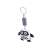 Black and white owl sensory rattle with contrasting patterns, perfect for babies and toddlers