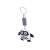 Black and white owl sensory rattle with contrasting patterns, perfect for babies and toddlers
