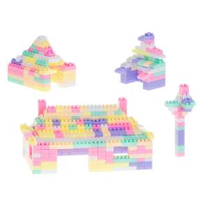 3D oktatási téglák BOX 580el. pasztell