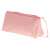 Pink Angoo pencil case with two compartments, closed, angled view