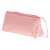 Pink Angoo pencil case with two compartments, closed, angled view