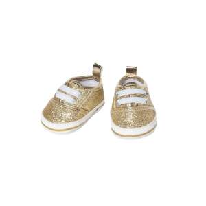 Zlaté trblietkové topánky pre bábiky s výškou 30-34 cm - Šaty pre bábiku Toy