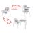 Guimo 3in1 Convertible High Chair Transformation Diagram
