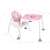 Ikonka Guimo 3in1 átalakítható Etetőszék asztallal, 91x68x60cm - Rózsaszín 55387841