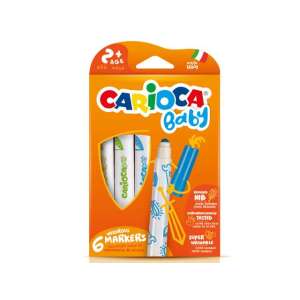 Markere lavabile Carioca Baby, set de 6, pentru copii - Instrumente de desen